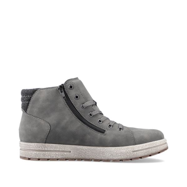 Rieker Synthetic leather Men's boots| 30721 Ankle Boots - Grey | Free Delivery