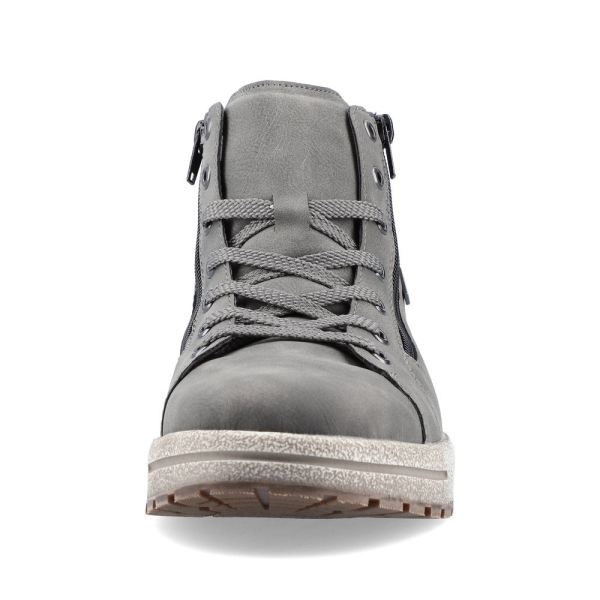 Rieker Synthetic leather Men's boots| 30721 Ankle Boots - Grey | Free Delivery