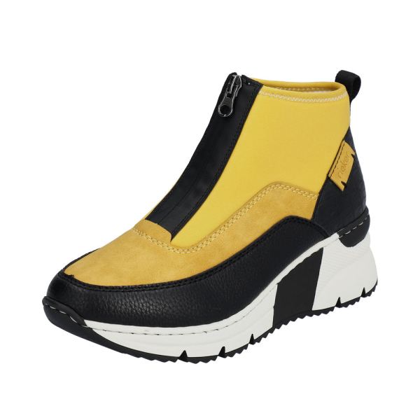 Rieker Synthetic Material Women's short boots | N6352 Ankle Boots - Blue | Free Delivery