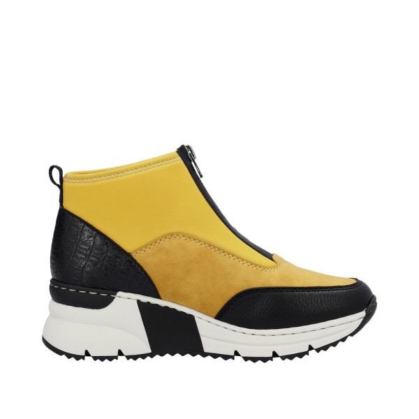Rieker Synthetic Material Women's short boots | N6352 Ankle Boots - Blue | Free Delivery