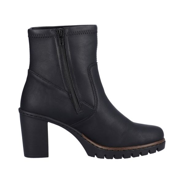 Rieker Synthetic Material Women's short boots| Y2558 Ankle Boots - Black | Free Delivery