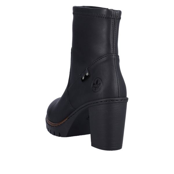 Rieker Synthetic Material Women's short boots| Y2558 Ankle Boots - Black | Free Delivery