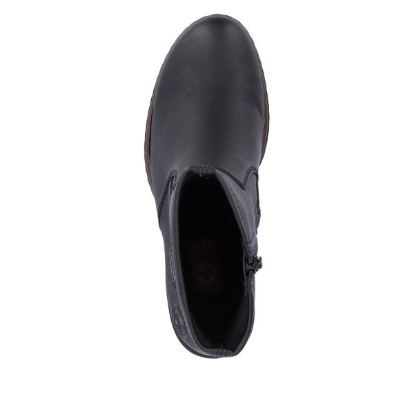 Rieker Synthetic Material Women's short boots| Y2558 Ankle Boots - Black | Free Delivery