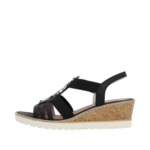 Remonte Women's sandals | Style R6264 Dress Sandal - Black | Free Delivery