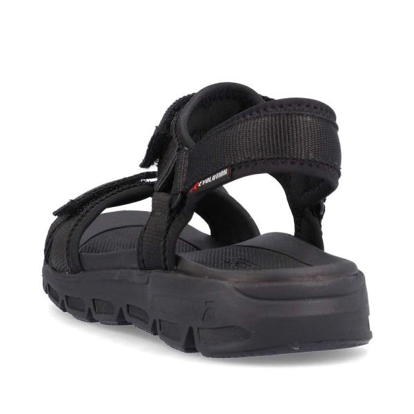 Rieker EVOLUTION Women's sandals | Style V8401 Athletic Trekking - Black | Free Delivery