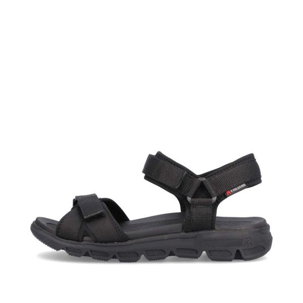 Rieker EVOLUTION Women's sandals | Style V8401 Athletic Trekking - Black | Free Delivery