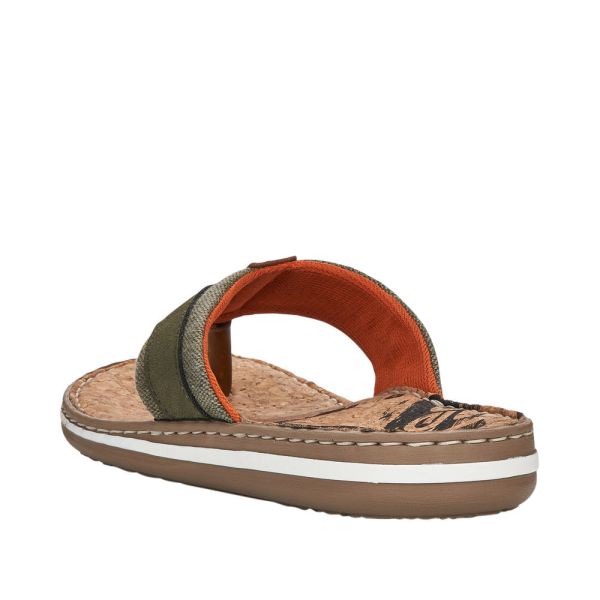 Rieker Men's sandals | Style 21095 Casual Flip Flop - Green | Free Delivery