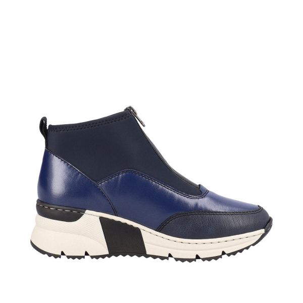 Rieker Synthetic Material Women's short boots | N6352 Ankle Boots - Beige Combination | Free Delivery