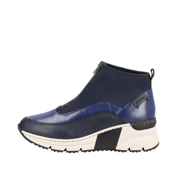 Rieker Synthetic Material Women's short boots | N6352 Ankle Boots - Beige Combination | Free Delivery