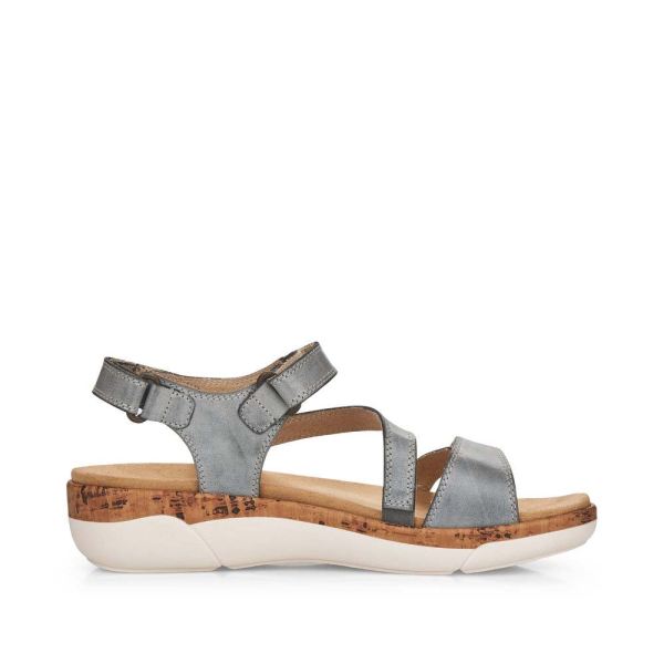 Remonte Women's sandals | Style R6850 Casual Sandal - Blue | Free Delivery