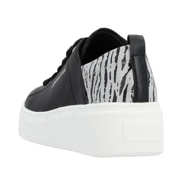 Rieker EVOLUTION Women's shoes | Style W0502 Athletic Lace-up - Black | Free Delivery