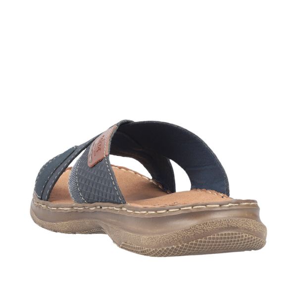 Rieker Men's sandals | Style 21491 Casual Mule - Blue | Free Delivery