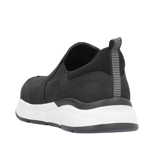 Rieker Men's shoes | Style B5062 Casual Slip-on - Black | Free Delivery