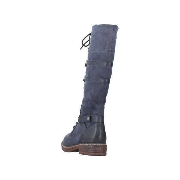 Rieker Synthetic Material Women's' Tall Boots| 94732-14 Tall Boots - Blue | Free Delivery