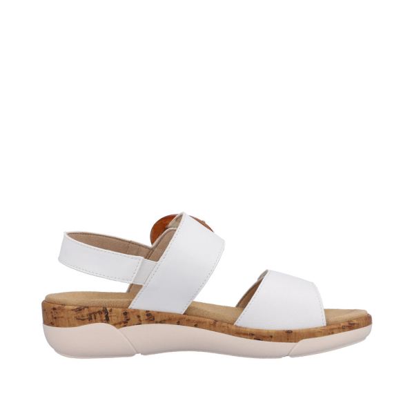 Remonte Women's sandals | Style R6853 Casual Sandal - White | Free Delivery