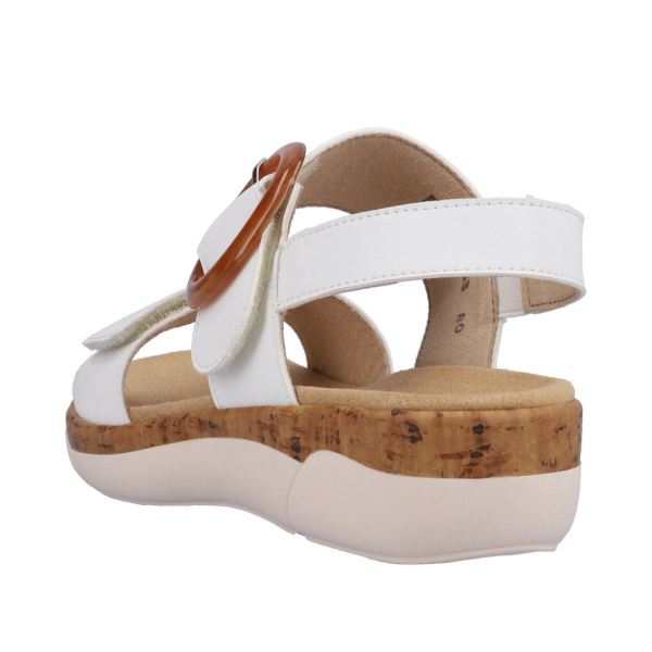 Remonte Women's sandals | Style R6853 Casual Sandal - White | Free Delivery