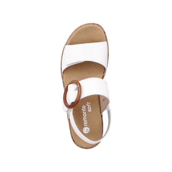Remonte Women's sandals | Style R6853 Casual Sandal - White | Free Delivery
