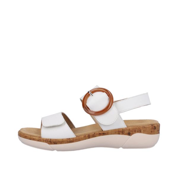 Remonte Women's sandals | Style R6853 Casual Sandal - White | Free Delivery