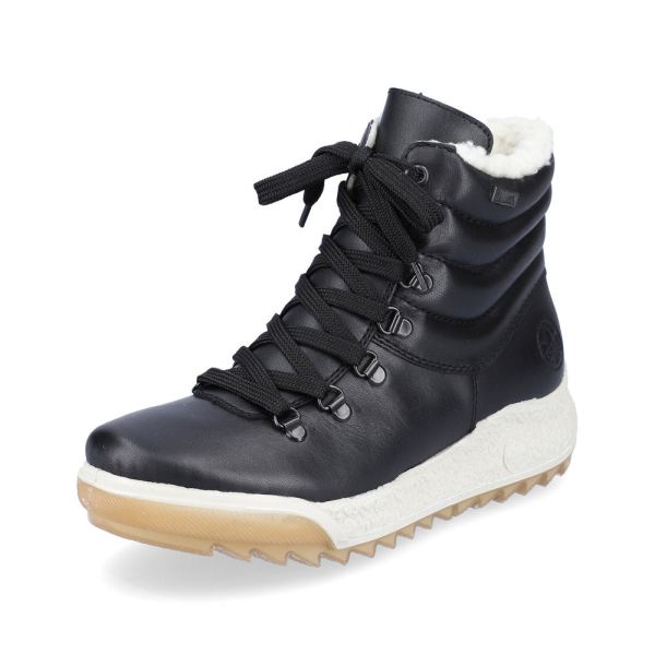 Rieker Leather Women's Short Boots| Y4739 Ankle Boots - Black | Free Delivery