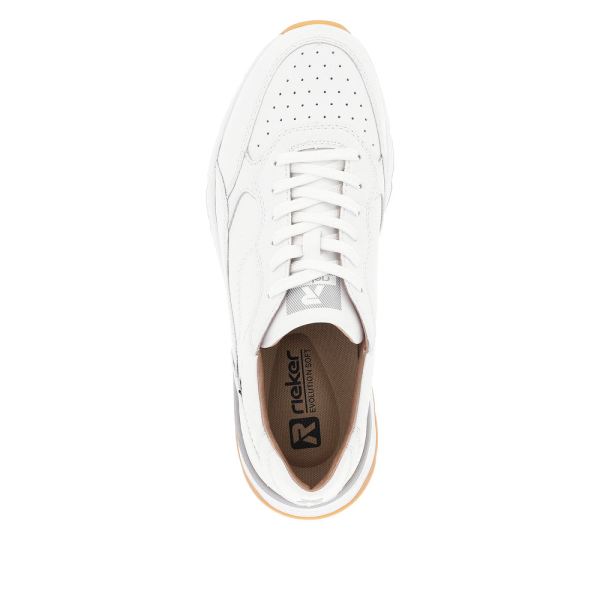 Rieker EVOLUTION Men's shoes | Style U0901 Athletic Lace-up - White | Free Delivery