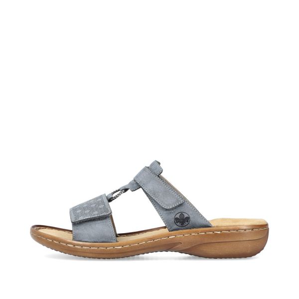 Rieker Women's sandals | Style 60885 Casual Mule - Blue | Free Delivery