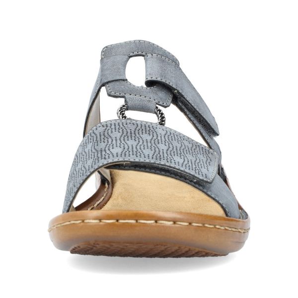 Rieker Women's sandals | Style 60885 Casual Mule - Blue | Free Delivery
