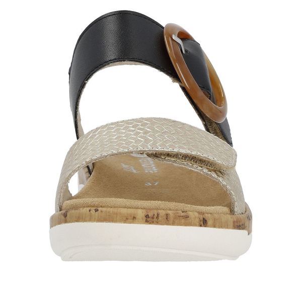 Remonte Women's sandals | Style R6853 Casual Sandal - Black Combination | Free Delivery
