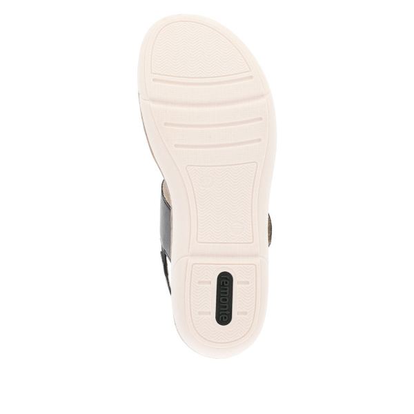 Remonte Women's sandals | Style R6853 Casual Sandal - Black Combination | Free Delivery