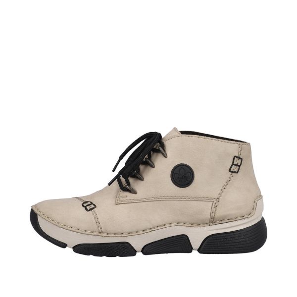 Rieker Synthetic Material Women's short boots| 45902 Ankle Boots - Beige | Free Delivery