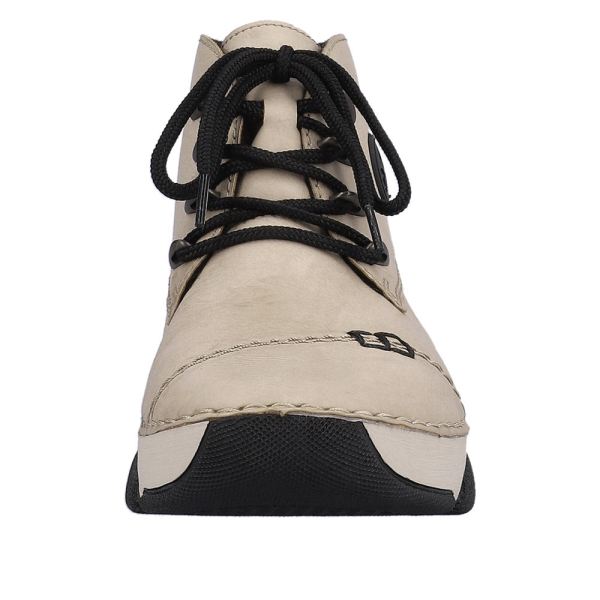 Rieker Synthetic Material Women's short boots| 45902 Ankle Boots - Beige | Free Delivery