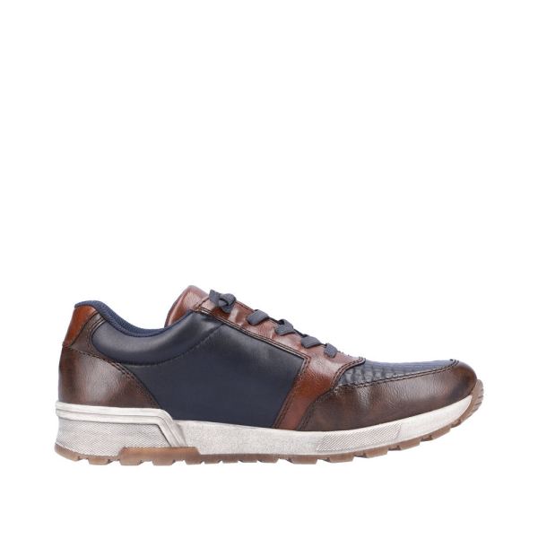 Rieker Synthetic Material Men's shoes| 15163 - Blue Combination | Free Delivery