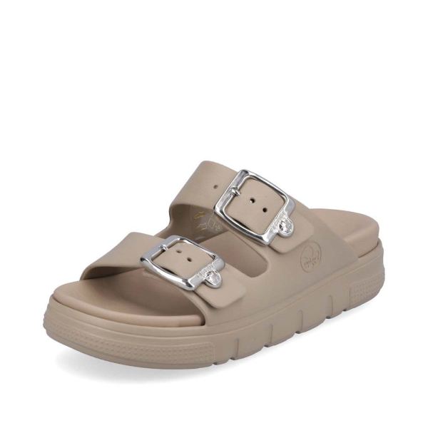 Rieker Women's sandals | Style P2180 Casual Mule - Brown | Free Delivery
