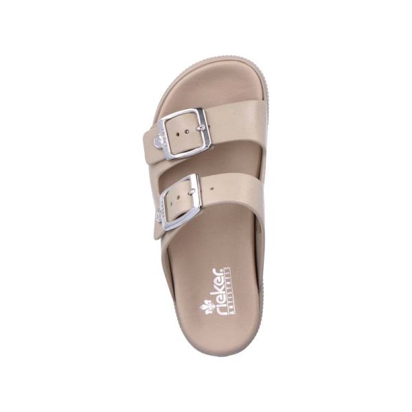 Rieker Women's sandals | Style P2180 Casual Mule - Brown | Free Delivery