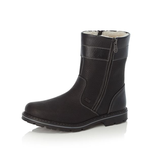 Rieker Leather Men's boots| 37761 Ankle Boots - Black | Free Delivery