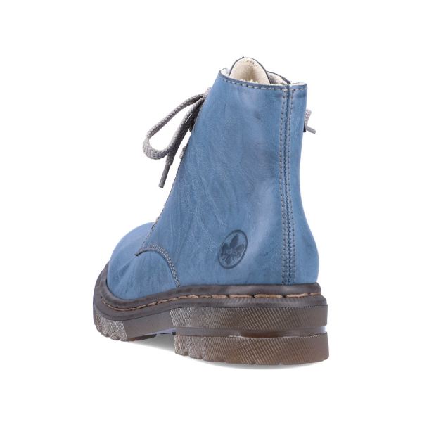 Rieker Synthetic leather Women's short boots | 78240 Ankle Boots - Blue | Free Delivery