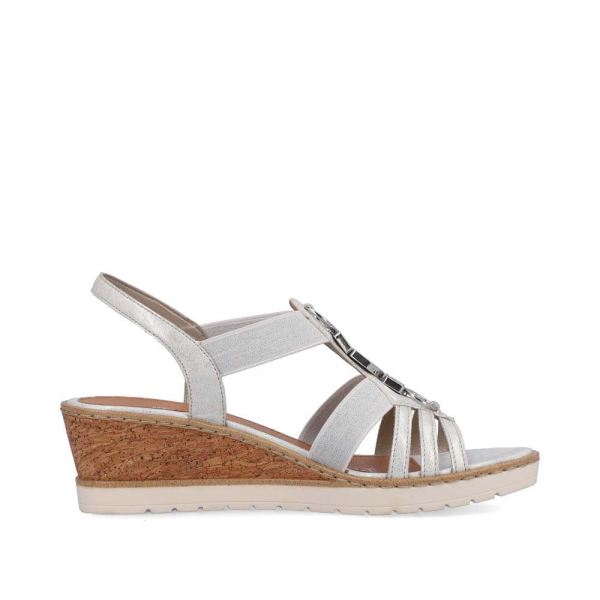 Remonte Women's sandals | Style R6264 Dress Sandal - White Combination | Free Delivery