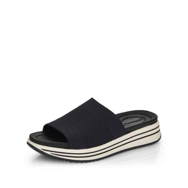 Remonte Women's sandals | Style R2961 Athletic Mule - Black | Free Delivery