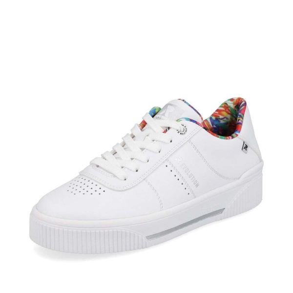 Rieker EVOLUTION Women's shoes | Style W0702 Athletic Lace-up - White | Free Delivery