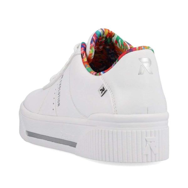Rieker EVOLUTION Women's shoes | Style W0702 Athletic Lace-up - White | Free Delivery
