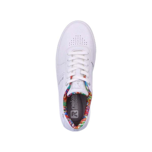 Rieker EVOLUTION Women's shoes | Style W0702 Athletic Lace-up - White | Free Delivery