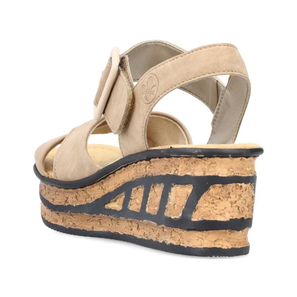 Rieker Women's sandals | Style 68163 Dress Sandal - Beige | Free Delivery