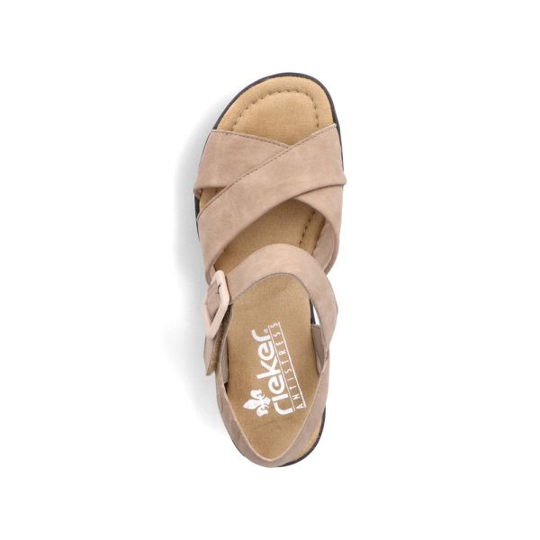 Rieker Women's sandals | Style 68163 Dress Sandal - Beige | Free Delivery