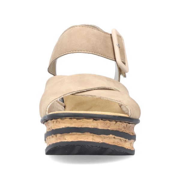 Rieker Women's sandals | Style 68163 Dress Sandal - Beige | Free Delivery