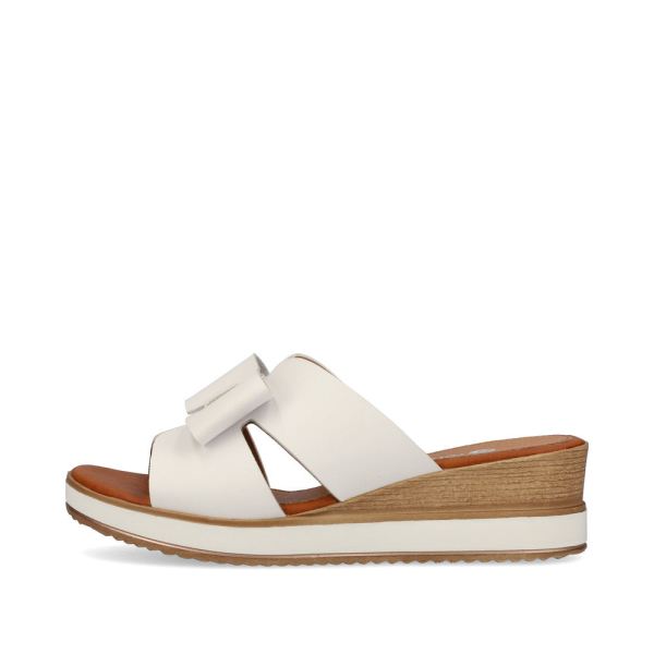 Remonte Women's sandals | Style D6456 Dress Mule - White | Free Delivery