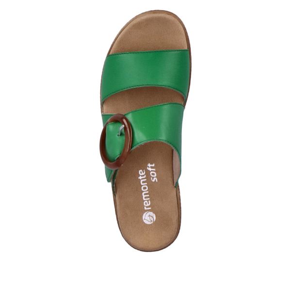 Remonte Women's sandals | Style D0Q51 Casual Mule - Green | Free Delivery