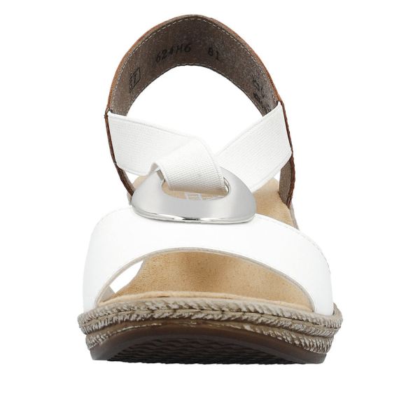 Rieker Women's sandals | Style 624H6 Dress Sandal - White Combination | Free Delivery