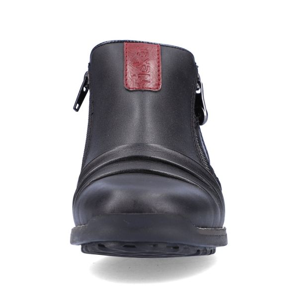 Rieker Leather Women's short boots| 44266 Ankle Boots - Black | Free Delivery