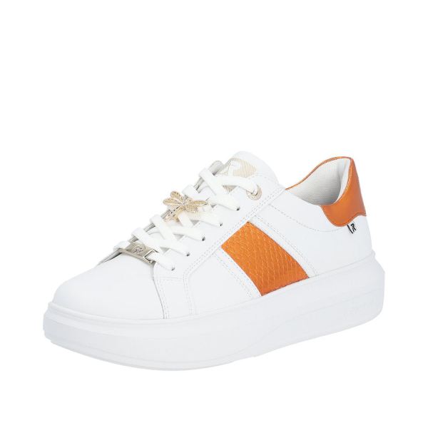 Rieker EVOLUTION Women's shoes | Style W1202 Athletic Lace-up - Orange | Free Delivery