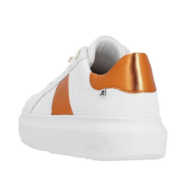 Rieker EVOLUTION Women's shoes | Style W1202 Athletic Lace-up - Orange | Free Delivery