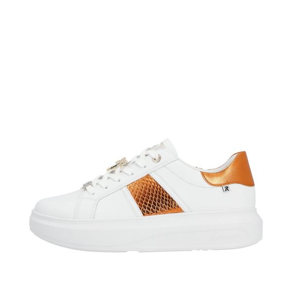 Rieker EVOLUTION Women's shoes | Style W1202 Athletic Lace-up - Orange | Free Delivery